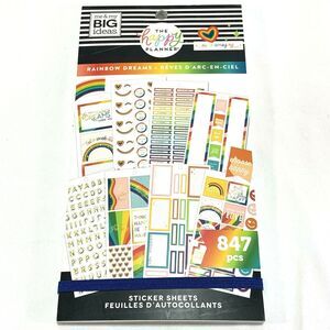 The Happy Planner Stickers Book Rainbow Dreams 847 Pieces You're Amazing